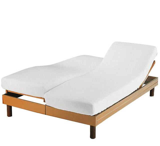 Protège matelas molleton coton bio lits duo Mona CAMIF