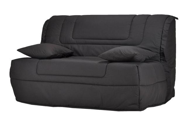 Canapé BZ tissu matelas Bultex 12 cm Gabriel  Anthracite