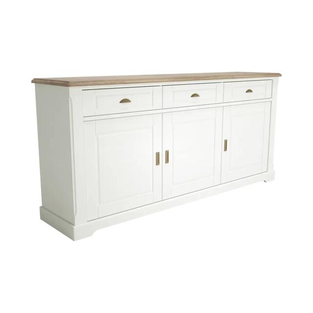 Buffet bois/blanc 3 portes 3 tiroirs Appoline CAMIF