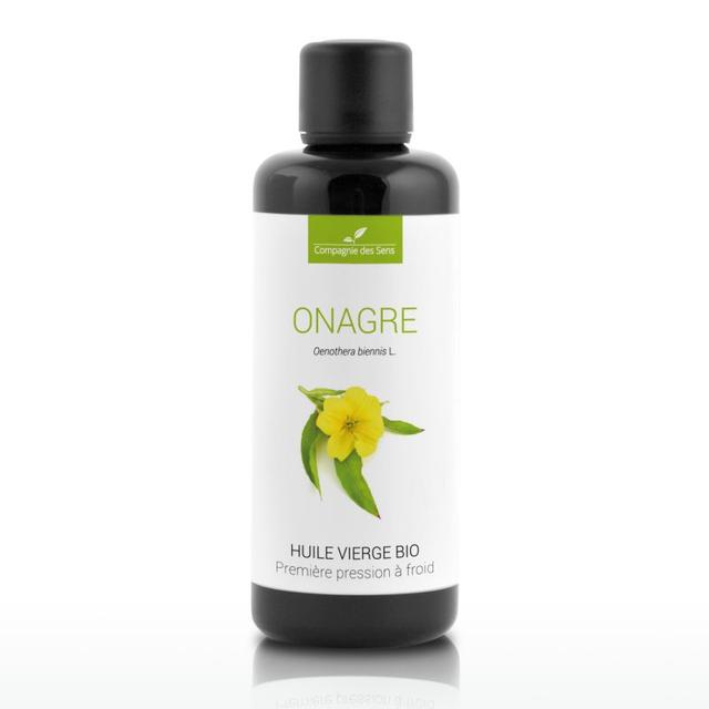 Onagre - Huile Végétale Vierge BIO - Flacon en verre - 100mL