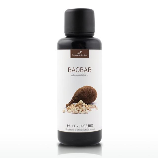 Baobab - Huile Végétale Vierge BIO - Flacon en verre - 50mL