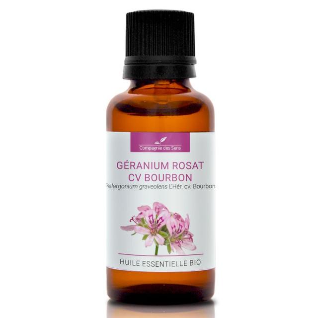 GÉRANIUM ROSAT CV BOURBON - Huile essentielle BIO - 30mL