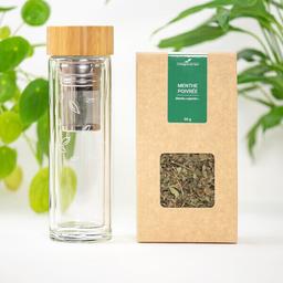 Bouteille infuseur + infusion de Menthe Poivrée BIO