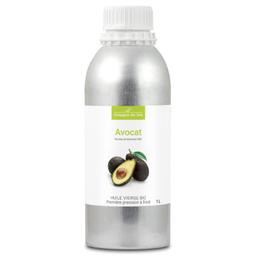 Avocat - Huile Végétale Vierge BIO - Flacon en verre - 1L Alu