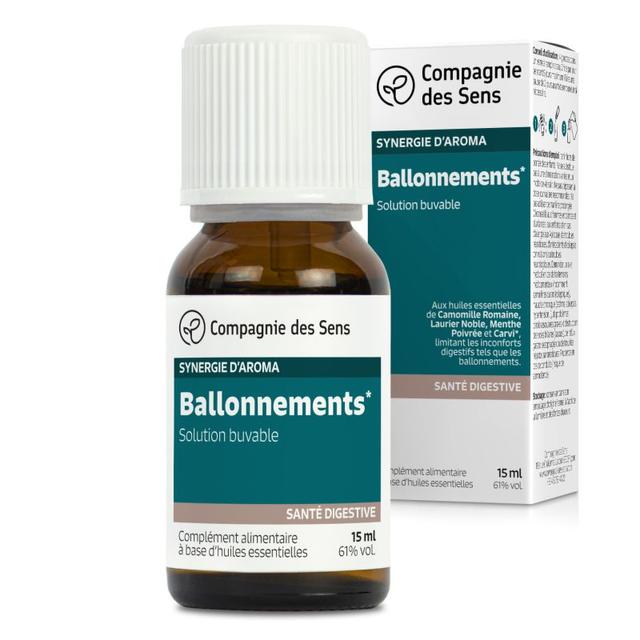 BALLONNEMENTS - Huiles essentielles en solution buvable - 15mL