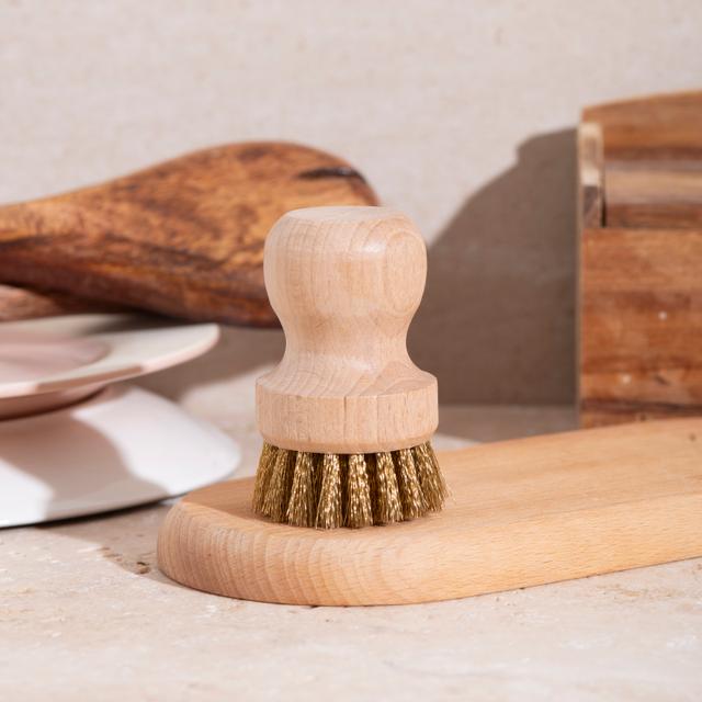 Brosse vaisselle à récurer | Laiton