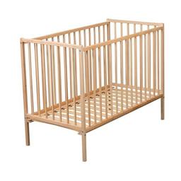 Lit bébé en bois Rémi 60x120cm - Vernis Naturel