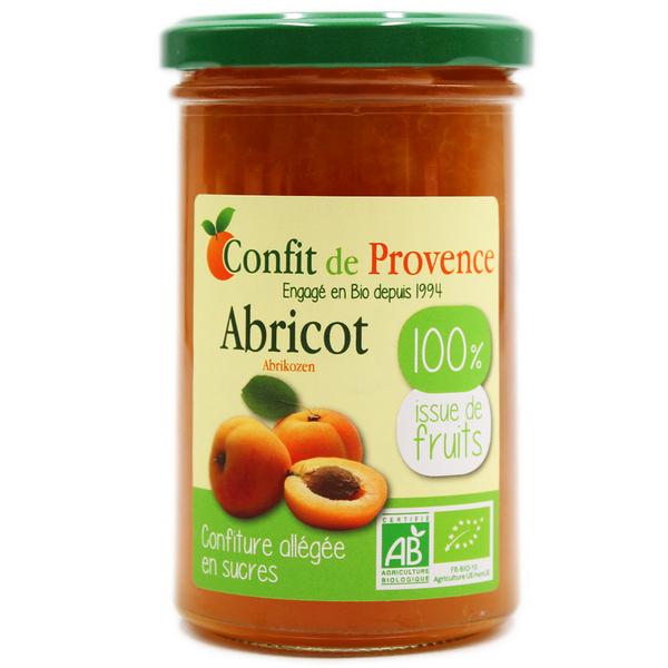 Confiture abricot 100% issue de fruit - allégée en sucre -290g