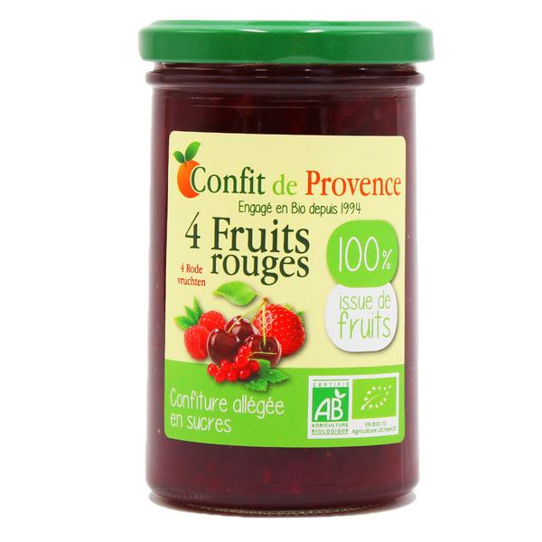 Confiture 4 fruits rouges 100% issue de fruit 290g