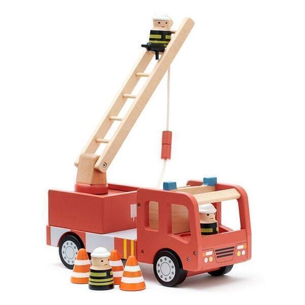 Camion de pompiers en bois