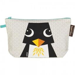 Trousse écolier Grise Coton Bio Pingouin