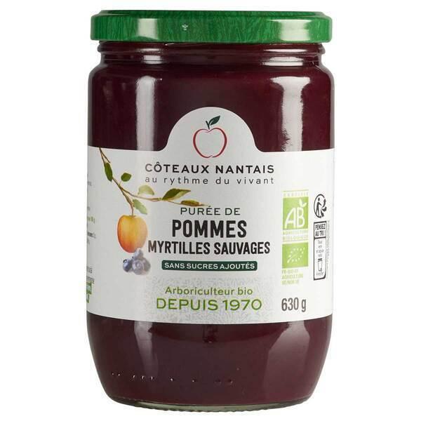 Purée pommes myrtilles 630g