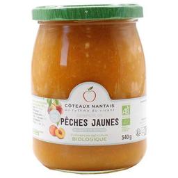 Compote de pêches jaunes allégée 540g