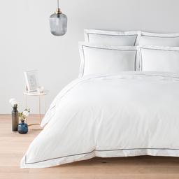 Housse de couette percale de coton peigné 160 fils - 400tc