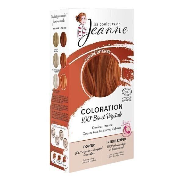 Coloration 100% bio & végétale - Cuivré intense 2x50g