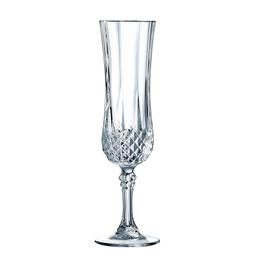 6 flûtes à Champagne 12cl - Verre ultra transparent au design vi