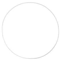 5 cercles en métal blanc - Ø 30 cm