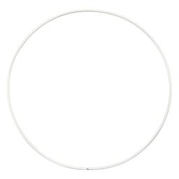 10 cercles en métal blanc - Ø 15 cm