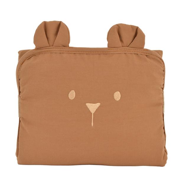 Tapis à langer de voyage Ourson - caramel