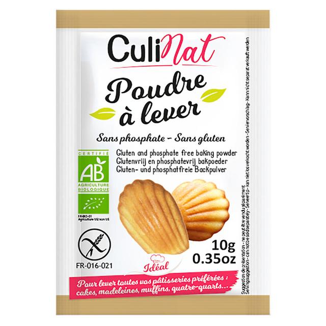 Poudre à lever sans phosphate sans gluten 8x10g