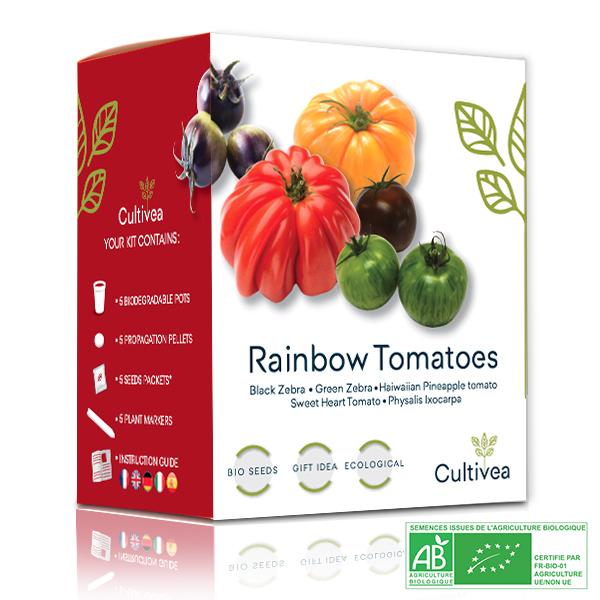 Mini Kit Graines de Tomates Arc-en-ciel BIO*