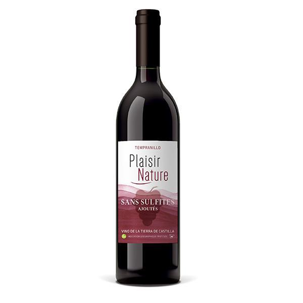 Plaisir Nature sans sulfites ajoutés - Rouge 75cl