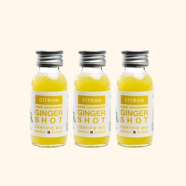 Shot de Jus de Gingembre & Citron Bio - 3 x 60ml