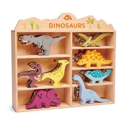 Set d'animaux en bois : dinosaures