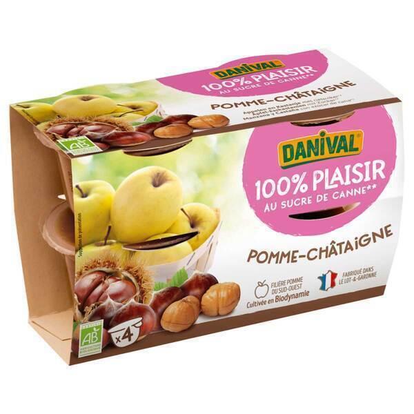 Purée pommes châtaignes 4x100g