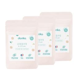 Pack 3 Recharges lessive fleur de coton