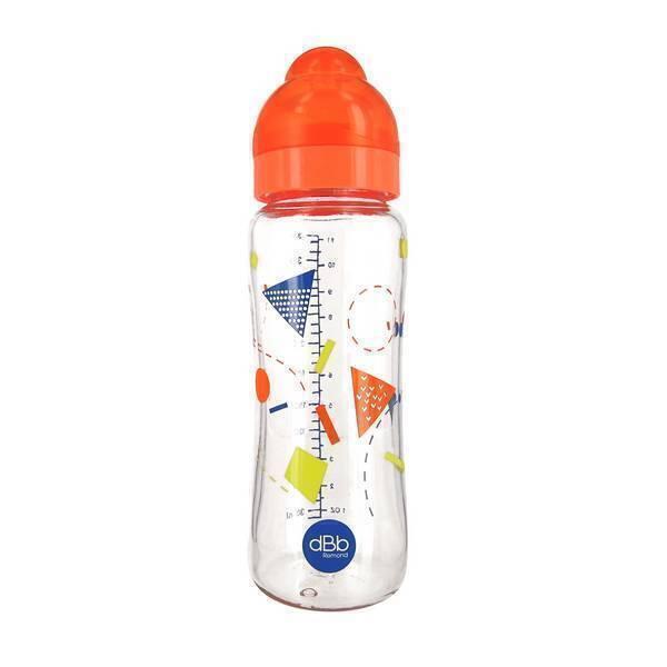 Biberon verre Géométrie Orange - 330 ml - 4 mois +