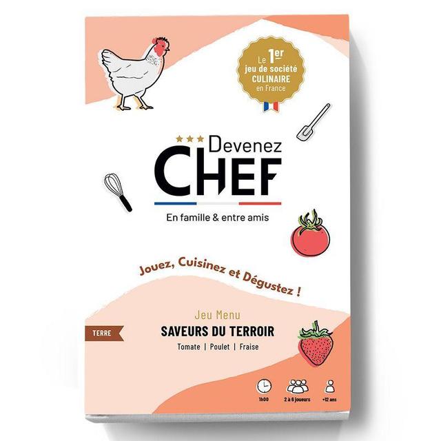 Devenez Chef - Jeu de société culinaire - Menu Saveurs du