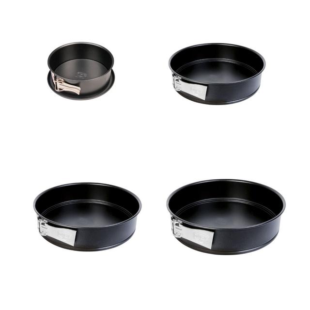 Set de 4 moules à manqué à charnière 18 cm + 24 cm + 26 cm + 28