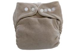 Couche lavable bébé So Bamboo, Taille 2 (8-16 kg) -Caillou-Blanc