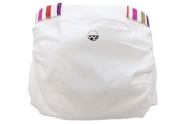 Couche Lavable Hybride Petit Pea , Taille L (10-16 kg) - Blanc