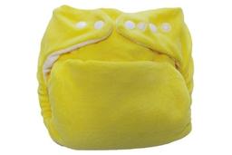 Couche lavable So Bamboo, Taille Unique (3-16 kg) - Citron-Blanc