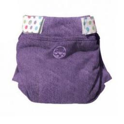 Couche Lavable Hybride Petit Pea JEAN, Taille M(5-11 kg)-Violet