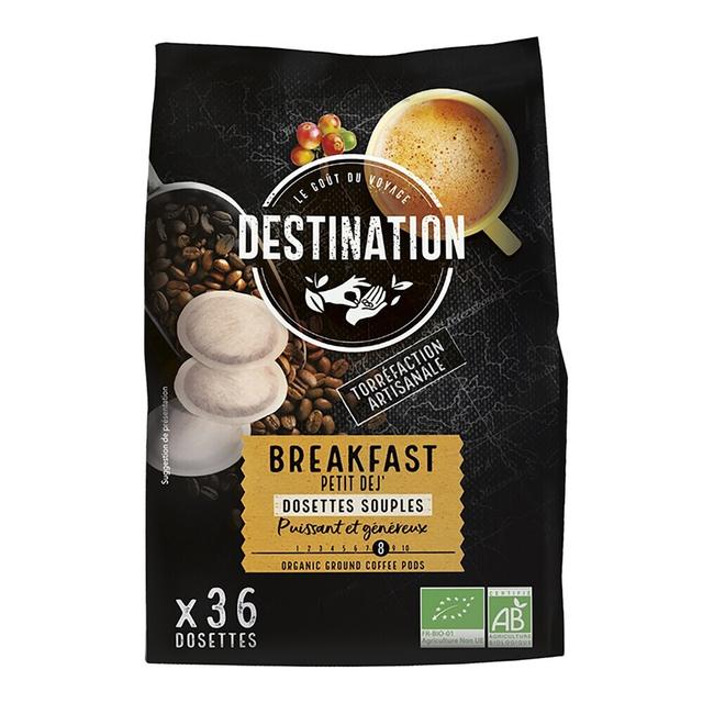 Café dosettes souples petit dej' 36x7g Bio