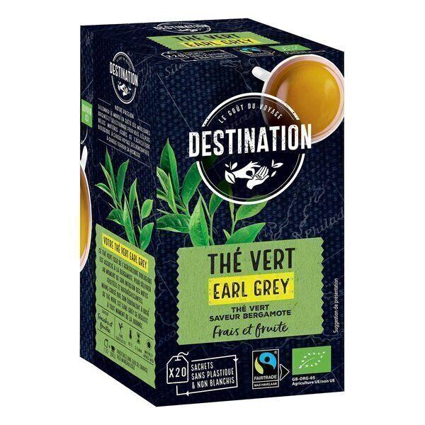 Thé vert Earl Grey 20 sachets