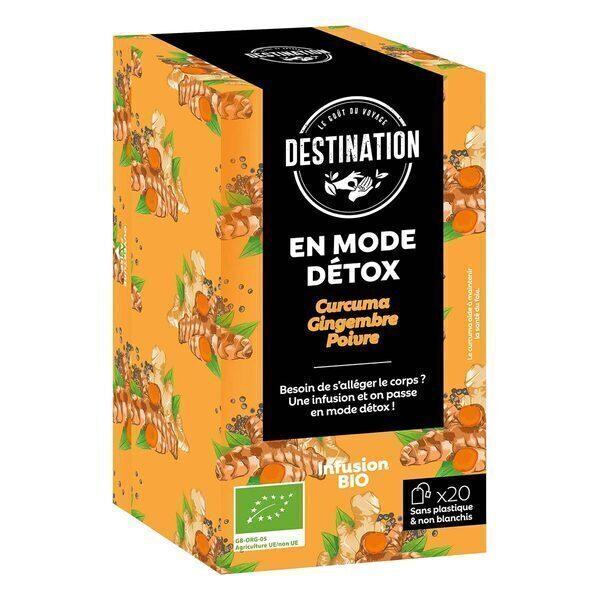 Infusion détox curcuma, gingembre et poivre 20 sachets