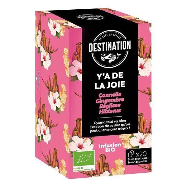 Infusion cannelle, gingembre, réglisse et hibiscus 20 sachets