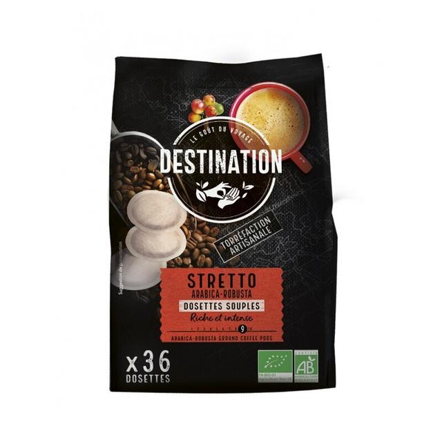 Dosettes Senseo® Stretto Arabica & Robusta Bio x36