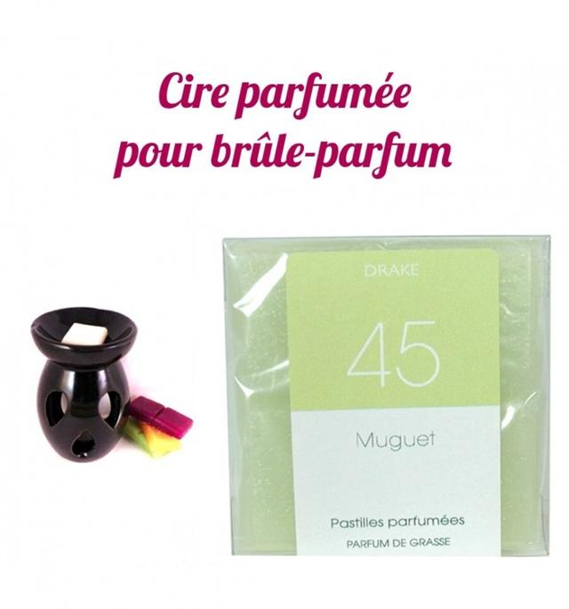 Pastilles de cire parfumée, senteur "Muguet" par Drake