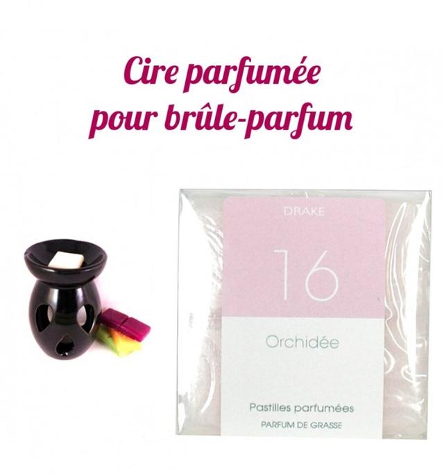 Pastilles de cire parfumée, senteur "Orchidée" par Drake