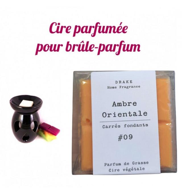 Pastilles de cire parfumée, senteur "Ambre Orientale" par Drake