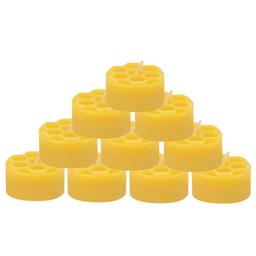 bougies chauffe-plat cire d'abeille alvéolées 10pcs