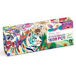 Puzzle panoramique Gallery - Rainbow tigers - 1000 pcs