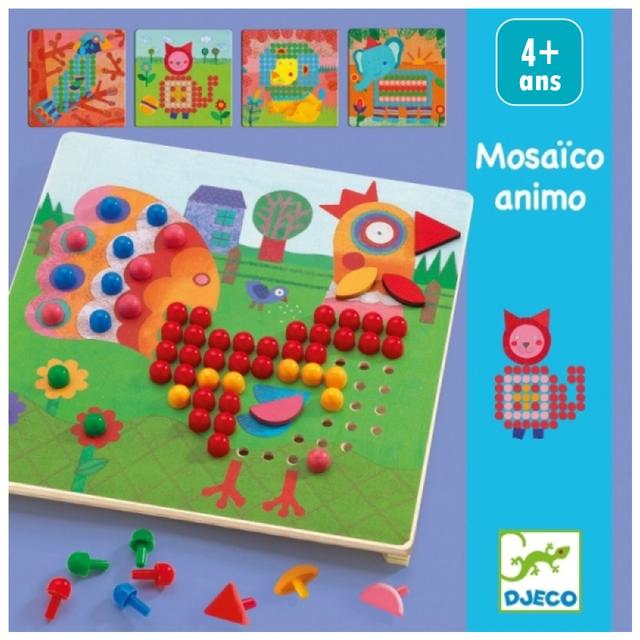 Kit mosaïque Djeco - Mosaïco animo - 230 pcs