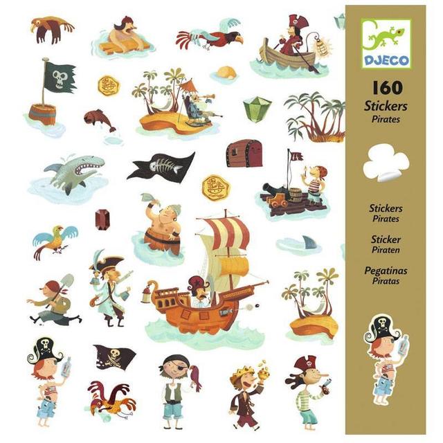 160 Stickers Pirates