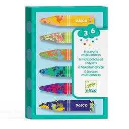 6 Crayons multicolores - Djeco